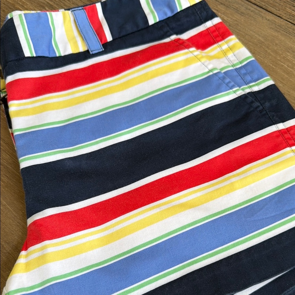 Vineyard Vines Multicolor Striped Shorts - Navy, Red, Yellow, Blue, Green, White
